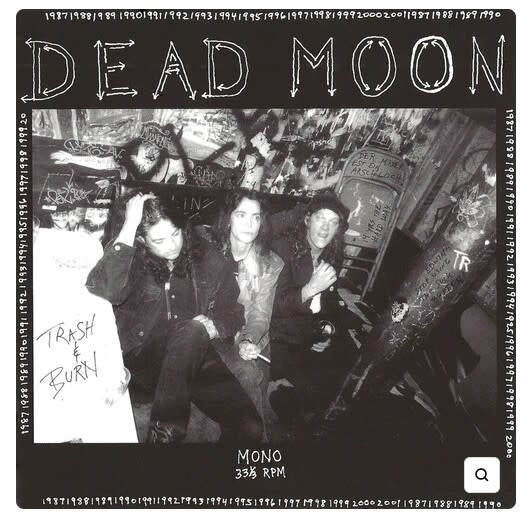 Trash and Burn LP by Dead Moon album artwork