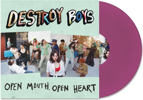 Open Mouth, Open Heart LP by Destroy Boys album artwork