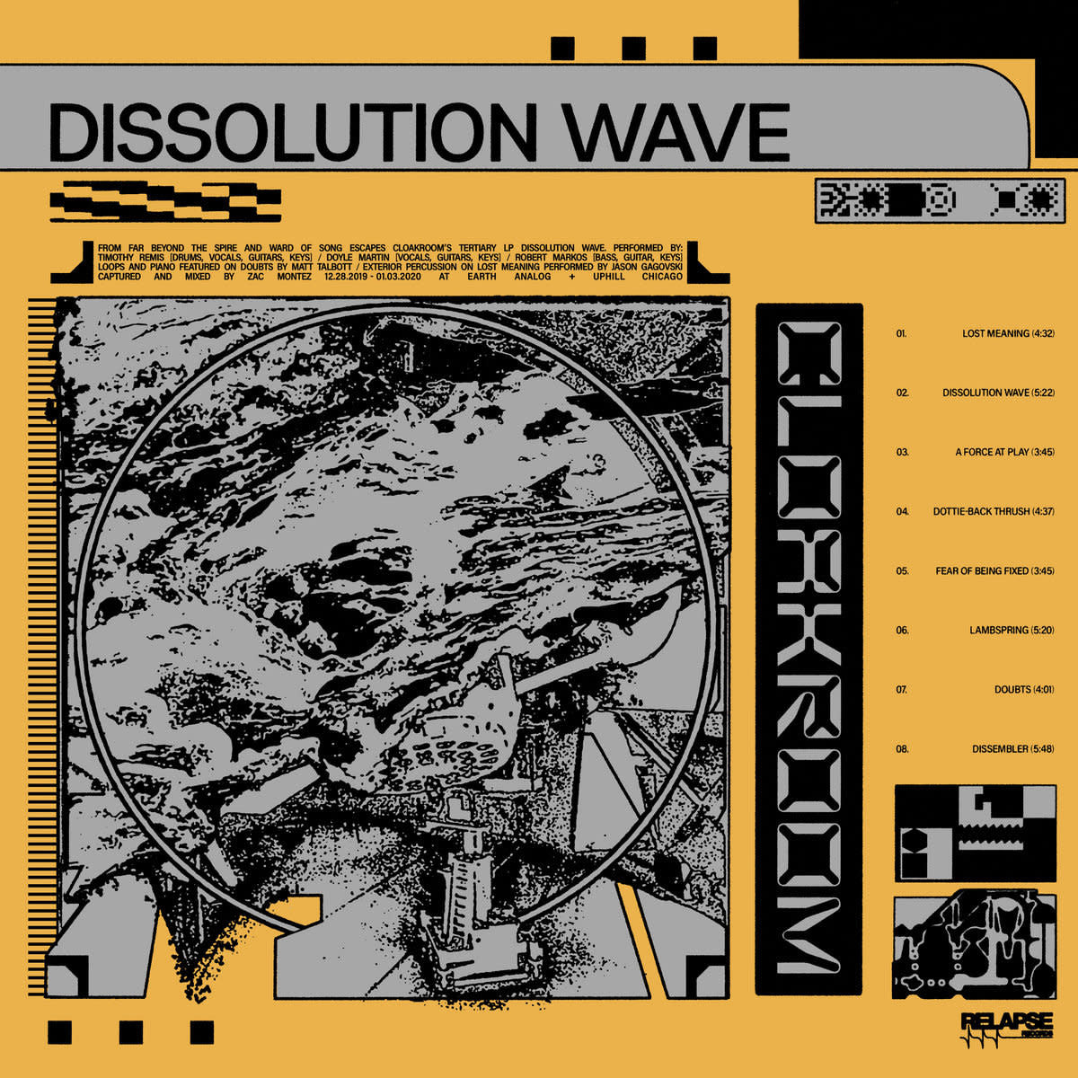 Dissolution Wave LP by Cloakroom album artwork