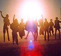 Up From Below LP by Edward Sharpe & the Magnetic Zeros album artwork
