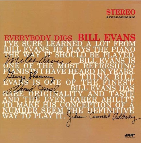 Everybody Digs Bill Evans LP by Bill Evans album artwork