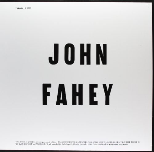 Blind Joe Death LP by John Fahey album artwork