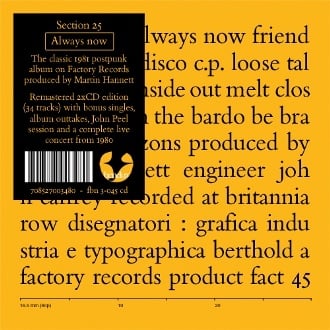 Always Now 5CD by Section 25 album artwork