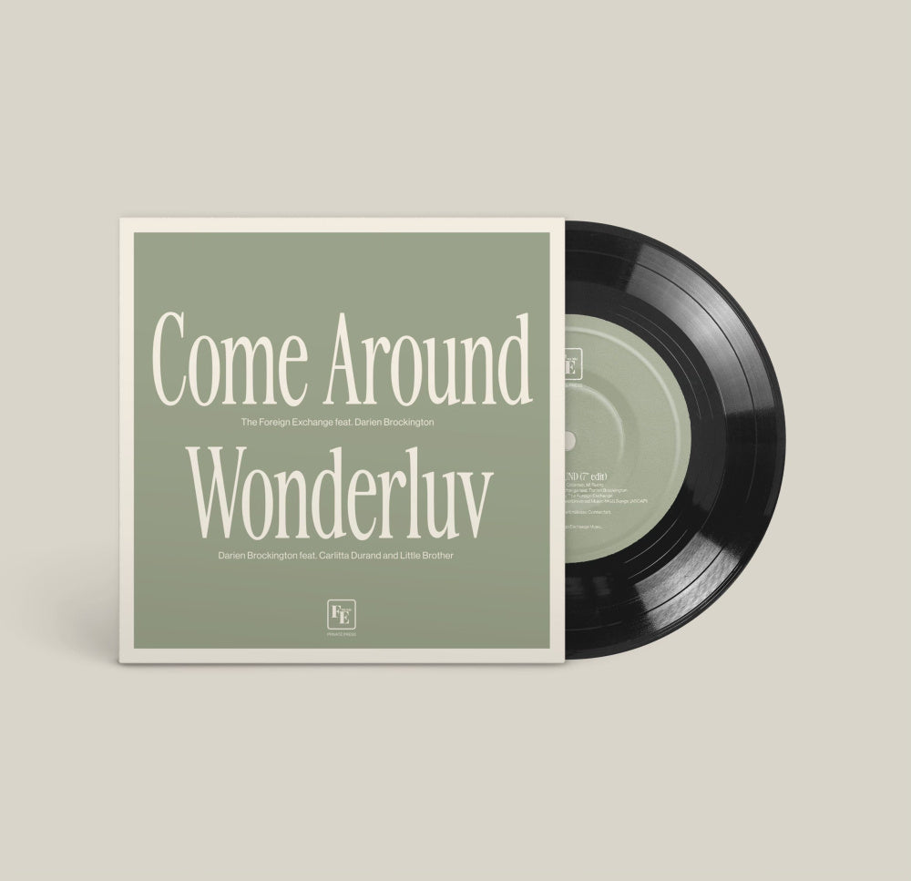 Come Around/Wonderluv 7" by The Foreign Exchange album artwork