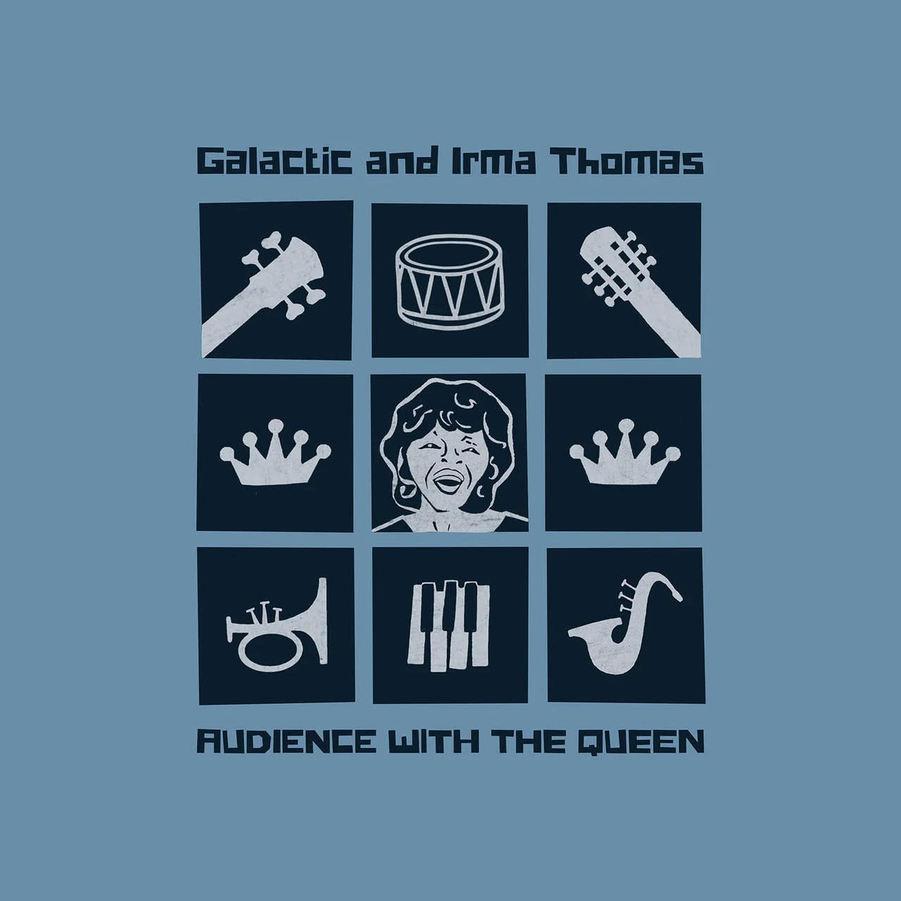 Audience with the Queen LP by Galactic with Irma Thomas album artwork