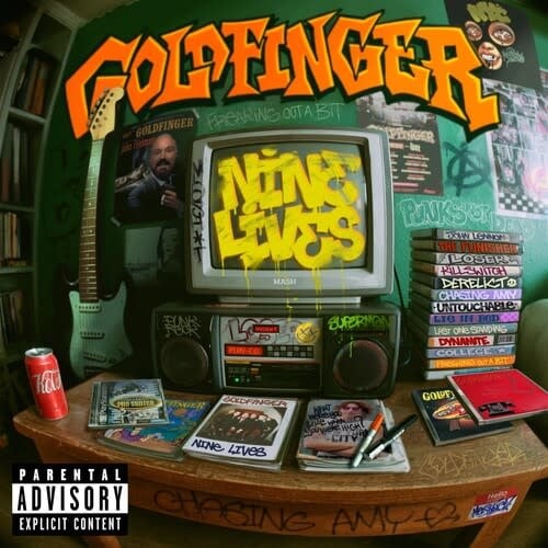 Nine Lives LP by Goldfinger album artwork
