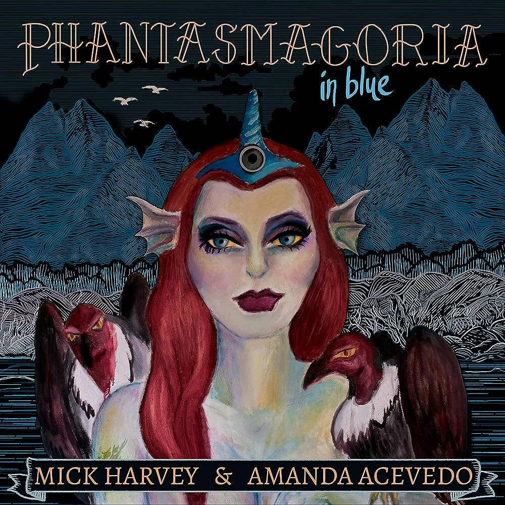 Phantasmagoria In Blue LP by Mick Harvey album artwork