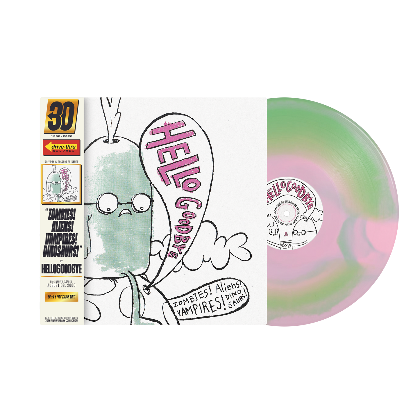 Zombies! Aliens! Vampires! Dinosaurs! LP by Hellogoodbye album artwork