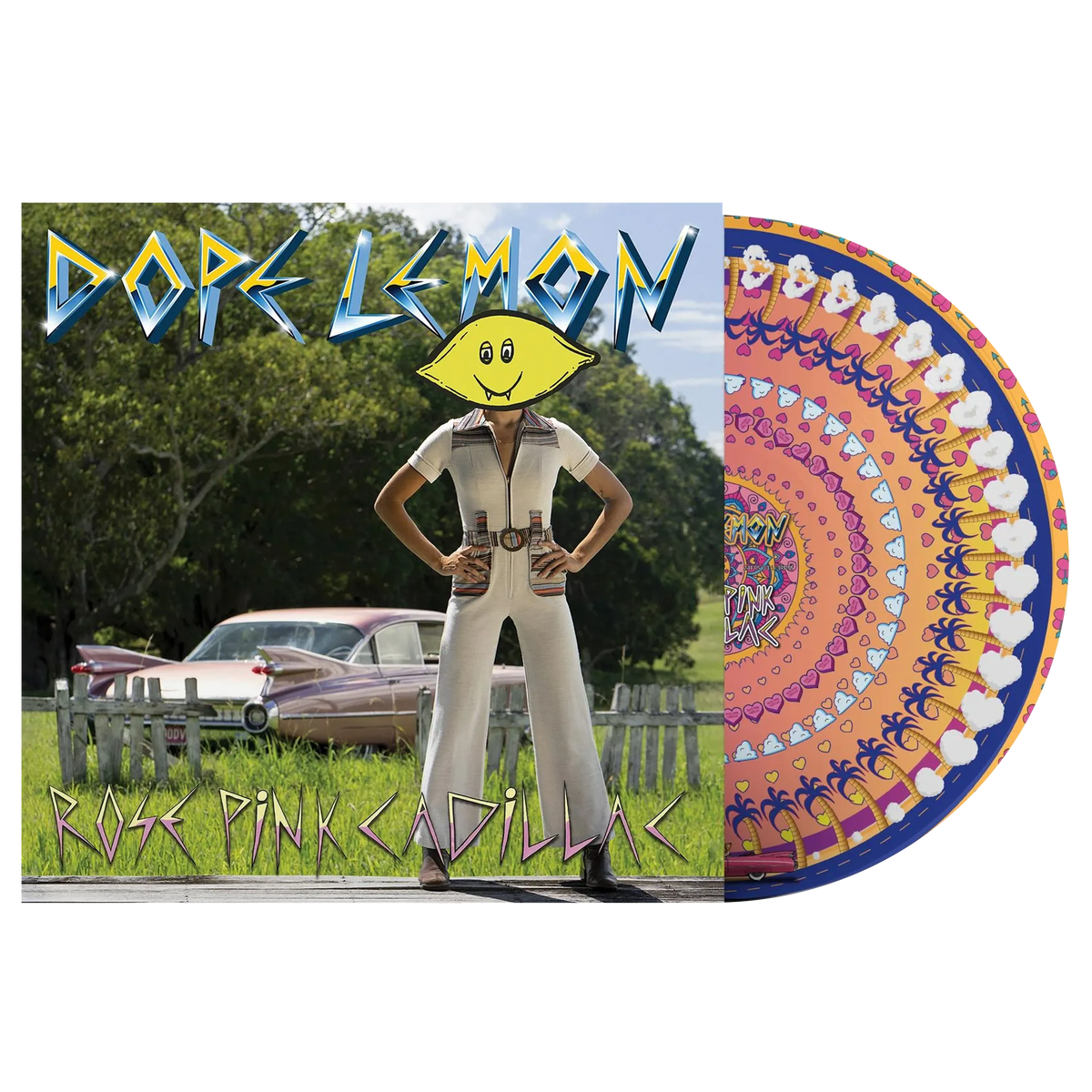 Rose Pink Cadillac LP by Dope Lemon album artwork