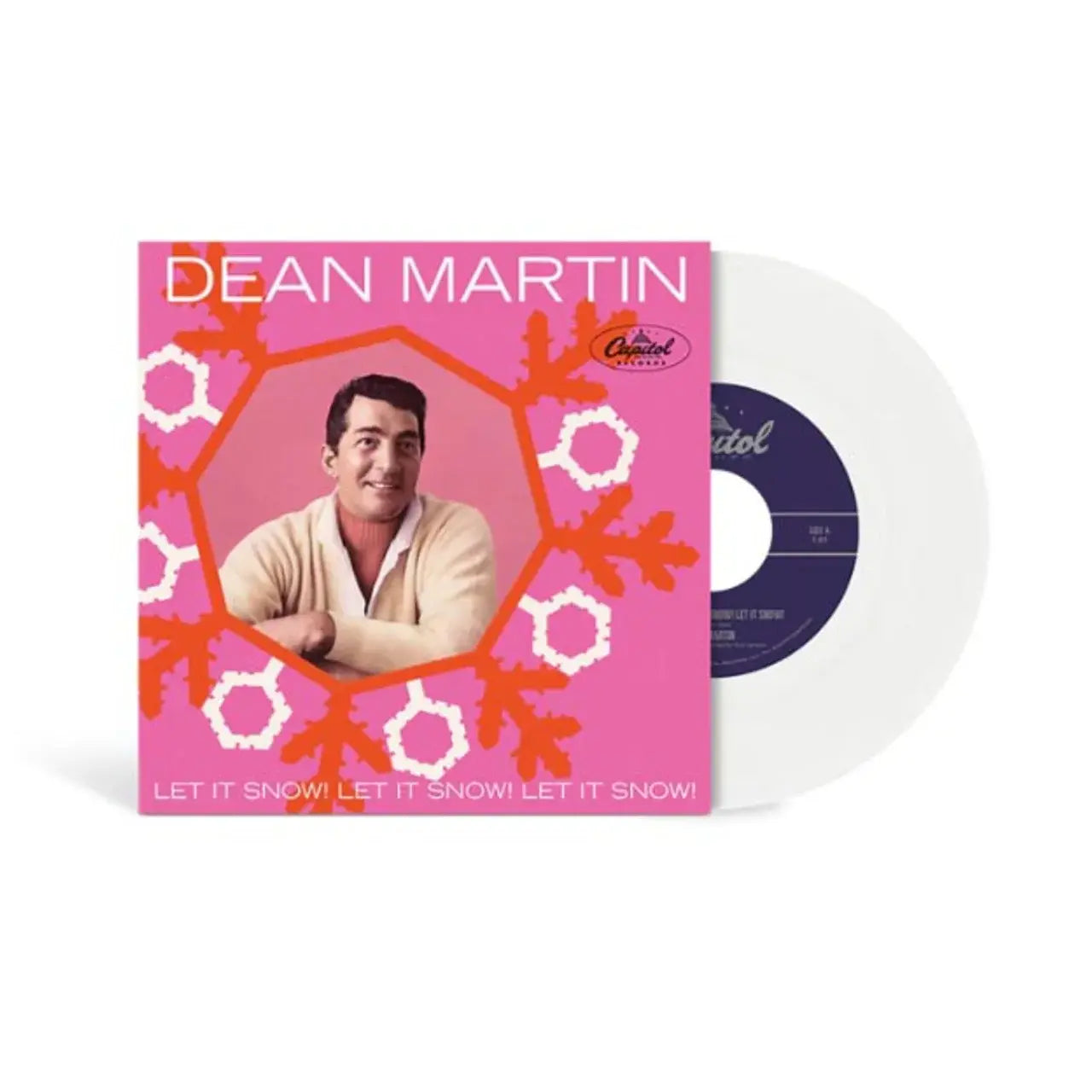 Let It Snow! Let It Snow/ Rudolph The Red-Nosed Reindeer (white vinyl) 7" by Dean Martin album artwork
