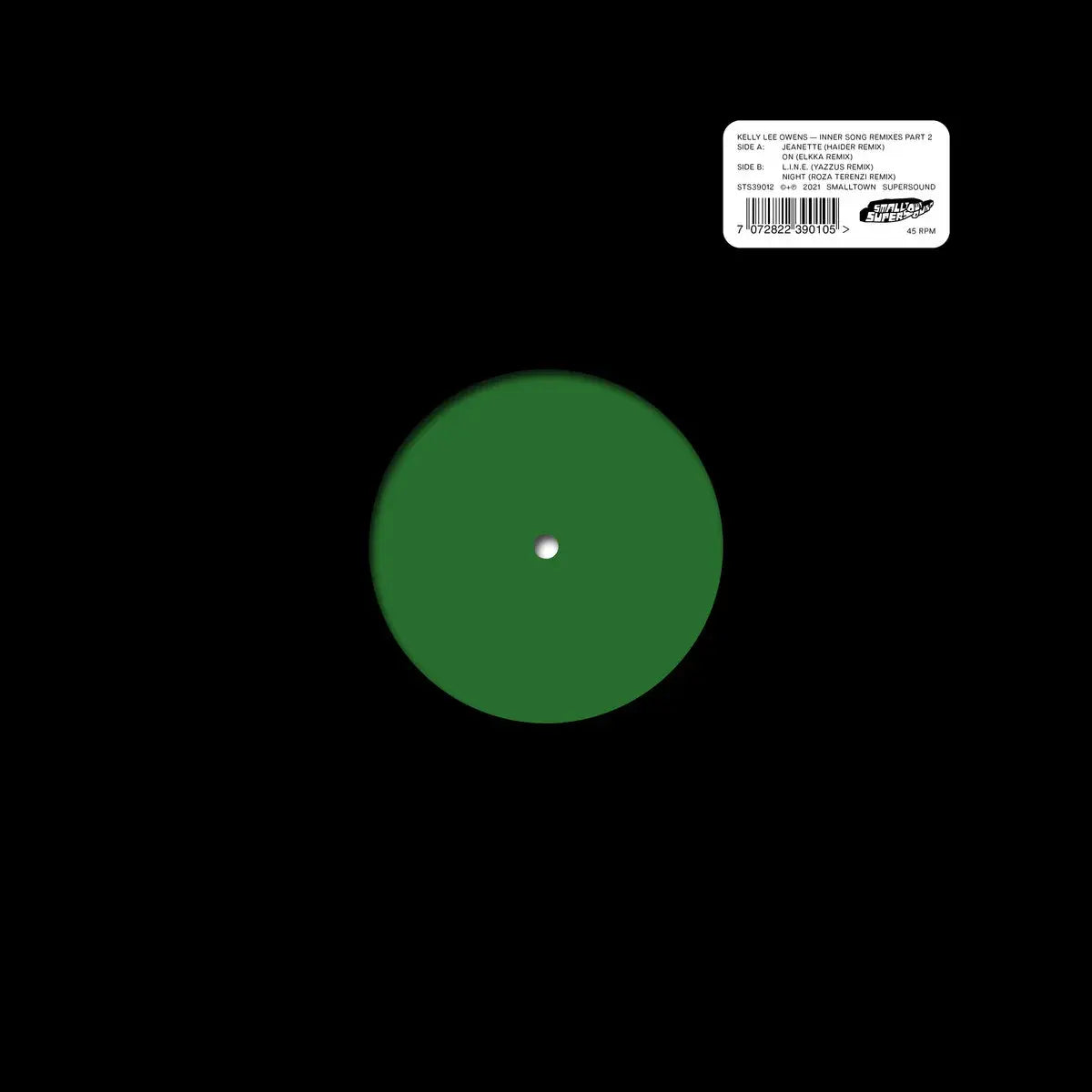 Inner Song Remixes Part 2 12" by Kelly Lee Owens album artwork