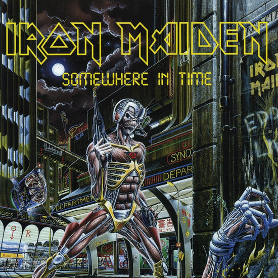 Somewhere in Time LP by Iron Maiden album artwork