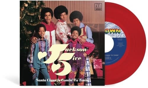 Santa Claus is Comin' to Town 7" by The Jackson 5 album artwork