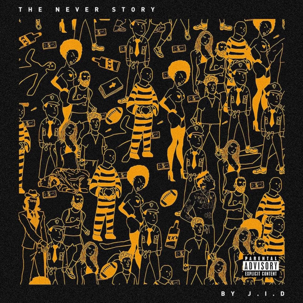 The Never Story LP by JID album artwork