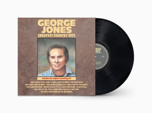 Greatest Country Hits LP by George Jones album artwork