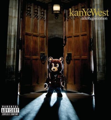 Late Registration CD by Kanye West album artwork