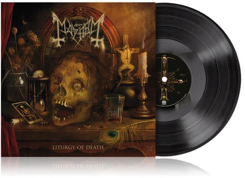 Liturgy of Death LP by Mayhem album artwork