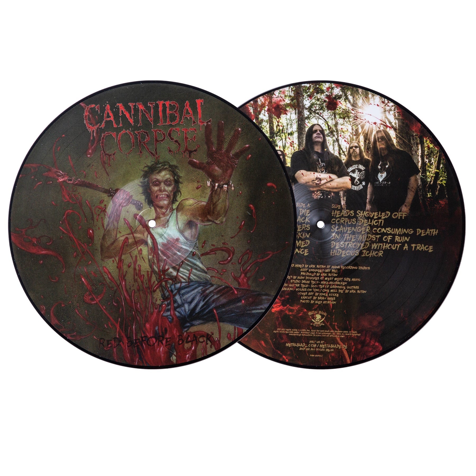 Red Before Black LP by Cannibal Corpse album artwork