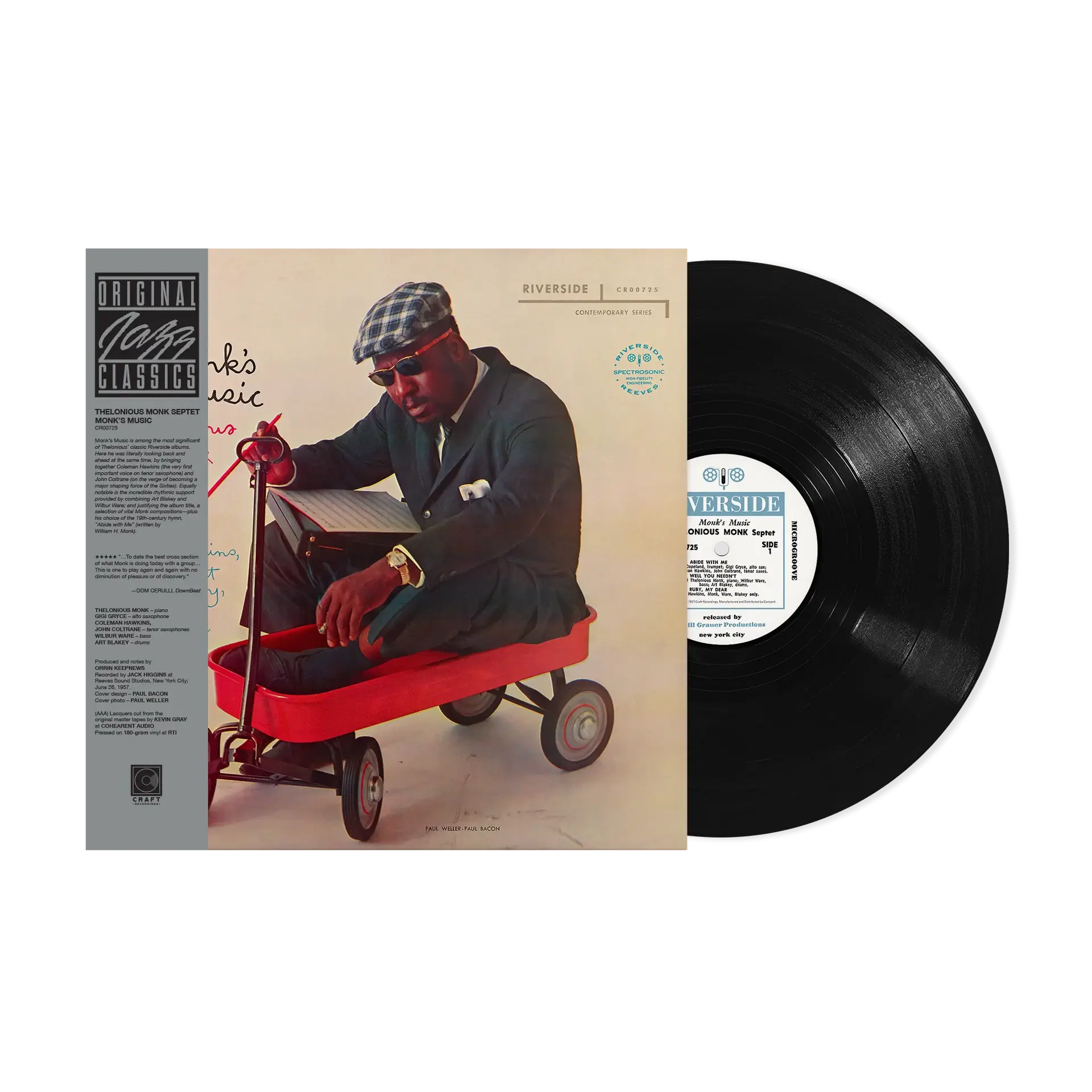Monk's Music LP by Thelonious Monk album artwork