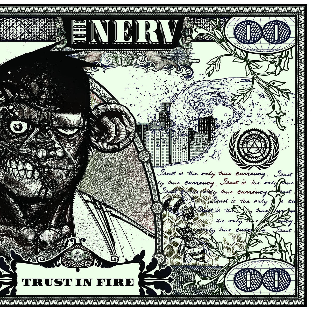 Trust in Fire LP by The Nerv album artwork