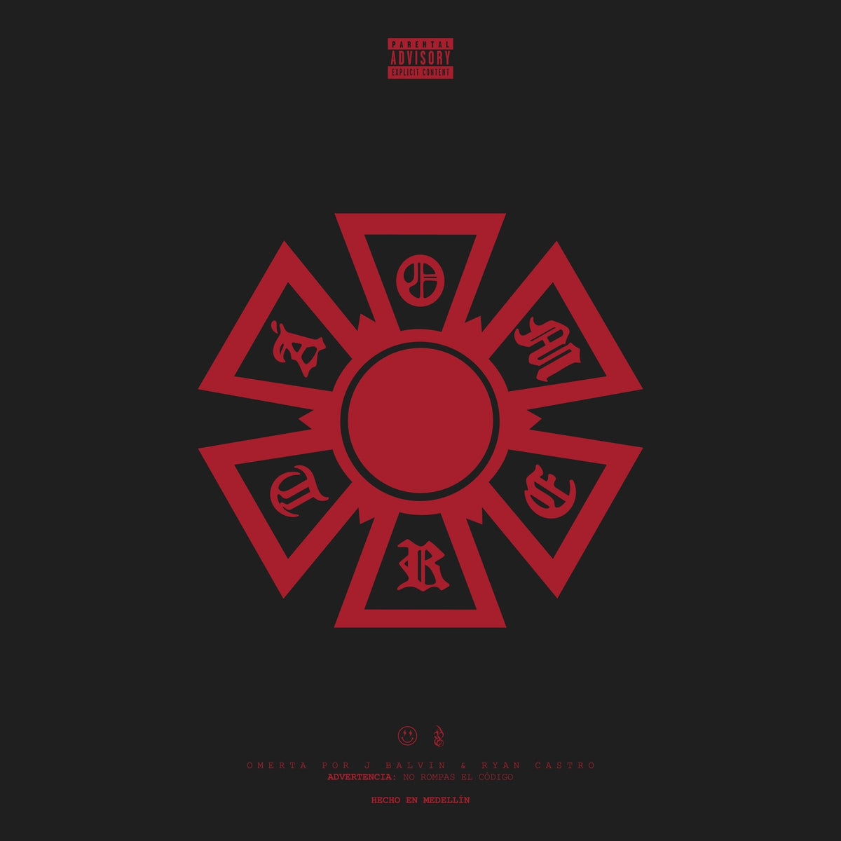 Omertá CD by J Balvin album artwork
