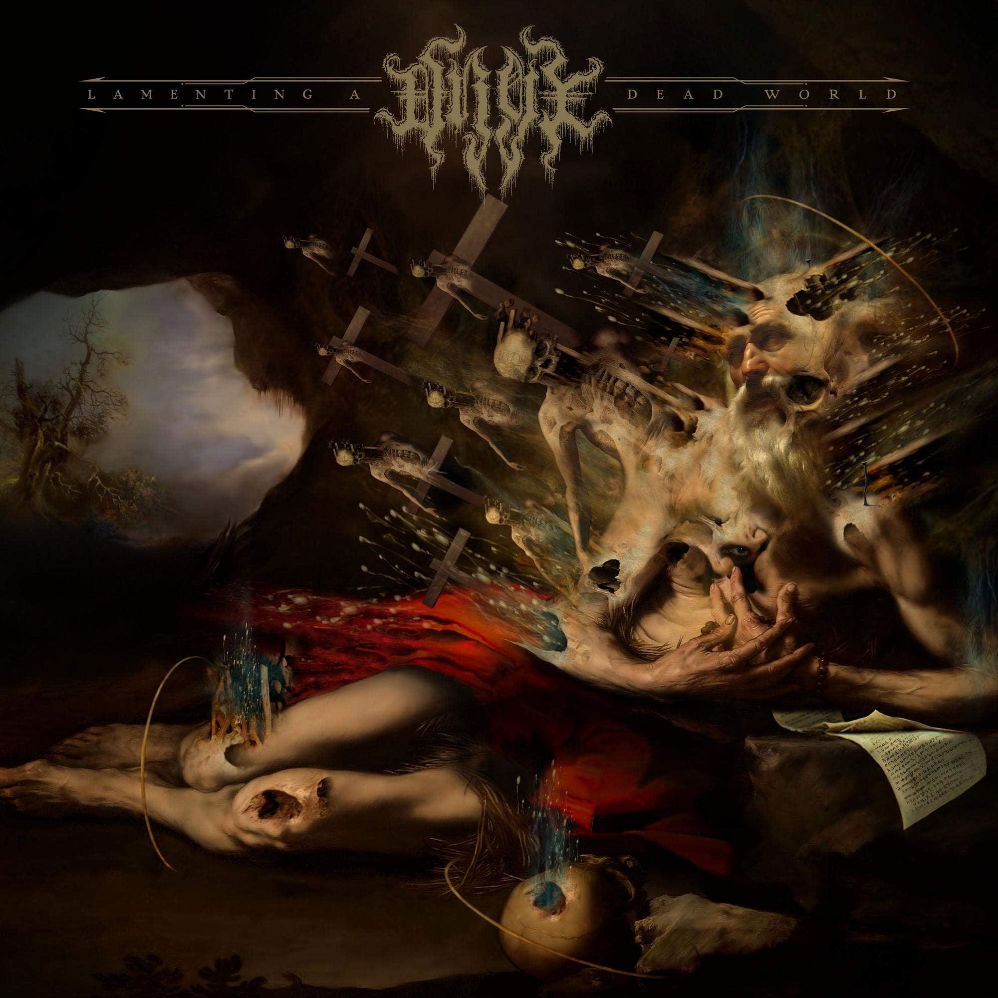Lamenting a Dead World LP by Oryx album artwork