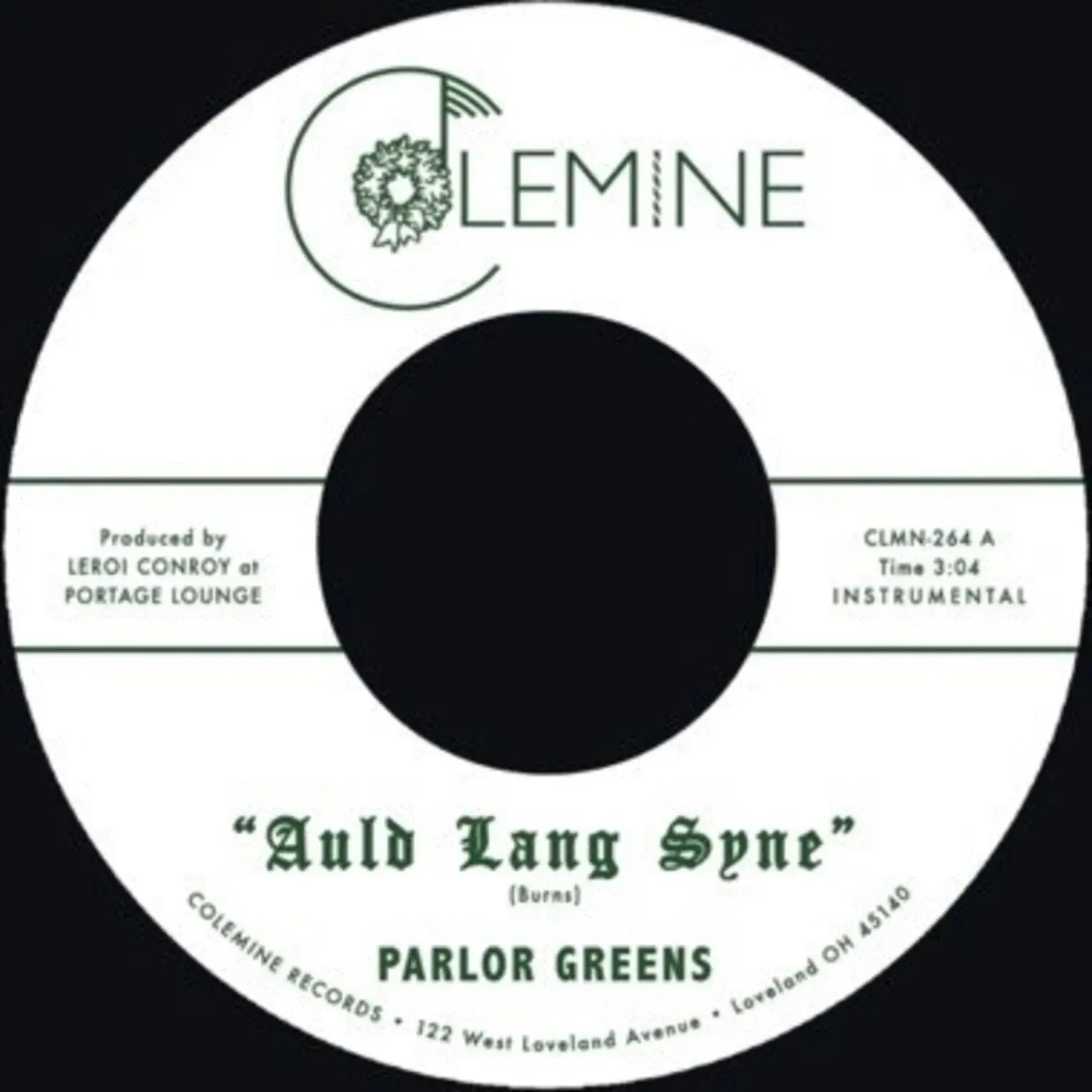 Auld Lang Syne 7" by Parlor Greens album artwork