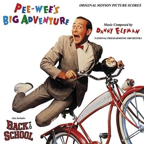 Pee-wee's Big Adventure/Back to School soundtracks by Various Artists album artwork
