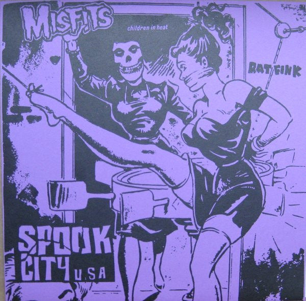 Spook City 7" by Misfits album artwork