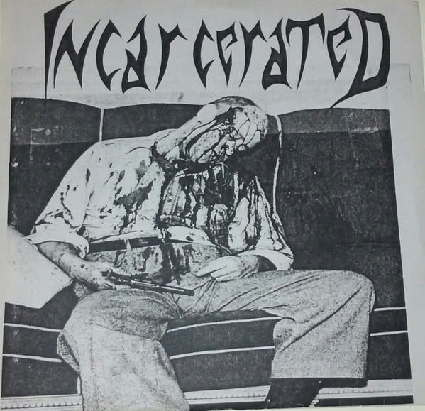 Politics 7" by Bred on Deception / Incarcerated album artwork