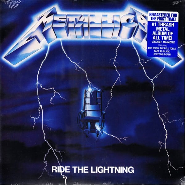 Ride the Lightning LP by Metallica album artwork