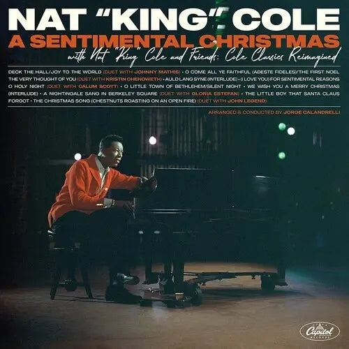 A Sentimental Christmas with Nat King Cole and Friends LP by Nat King Cole album artwork