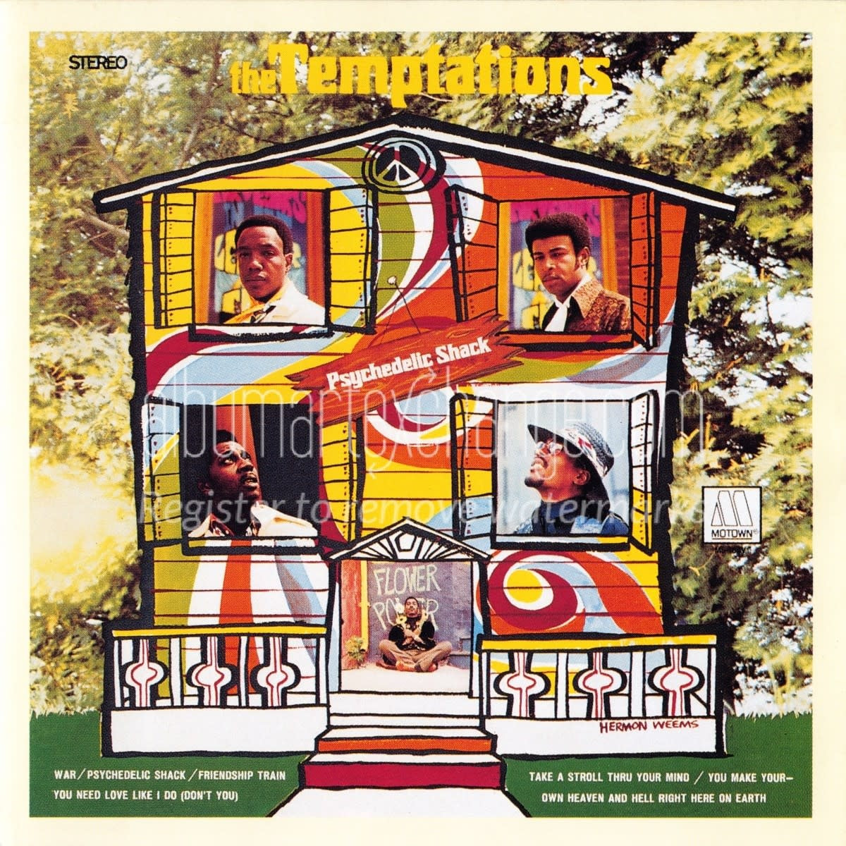 Psychedelic Shack LP by The Temptations album artwork