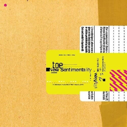 New Sentimentality LP by toe album artwork