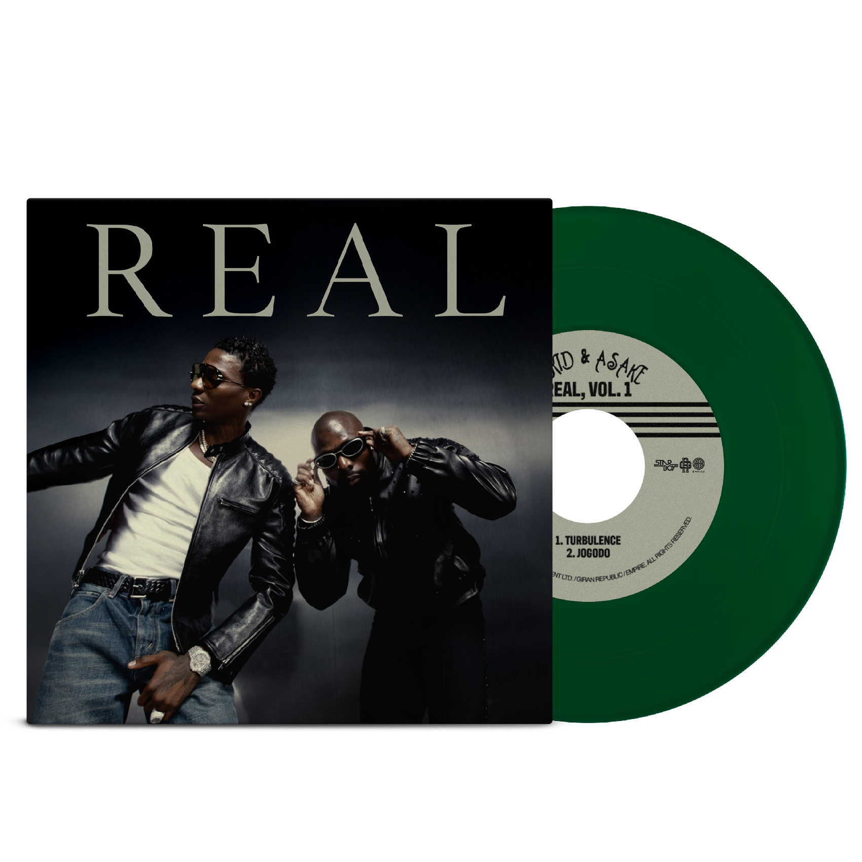 Real Vol. 1 7" by Wizkid & Asake album artwork