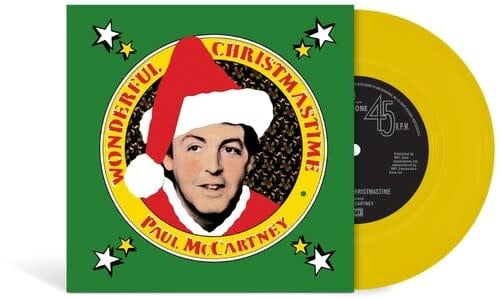 Wonderful Christmastime 7" by Paul McCartney album artwork